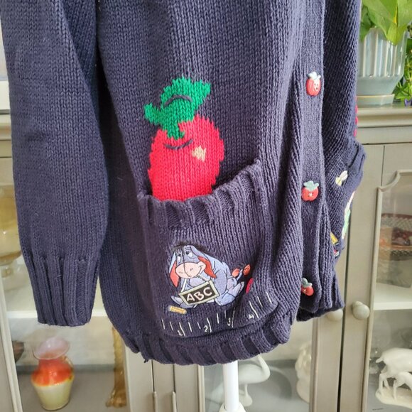 Vtg Disney Catalog Winnie the Pooh Cardigan Sweater – Teachercore - Picture 5 of 8
